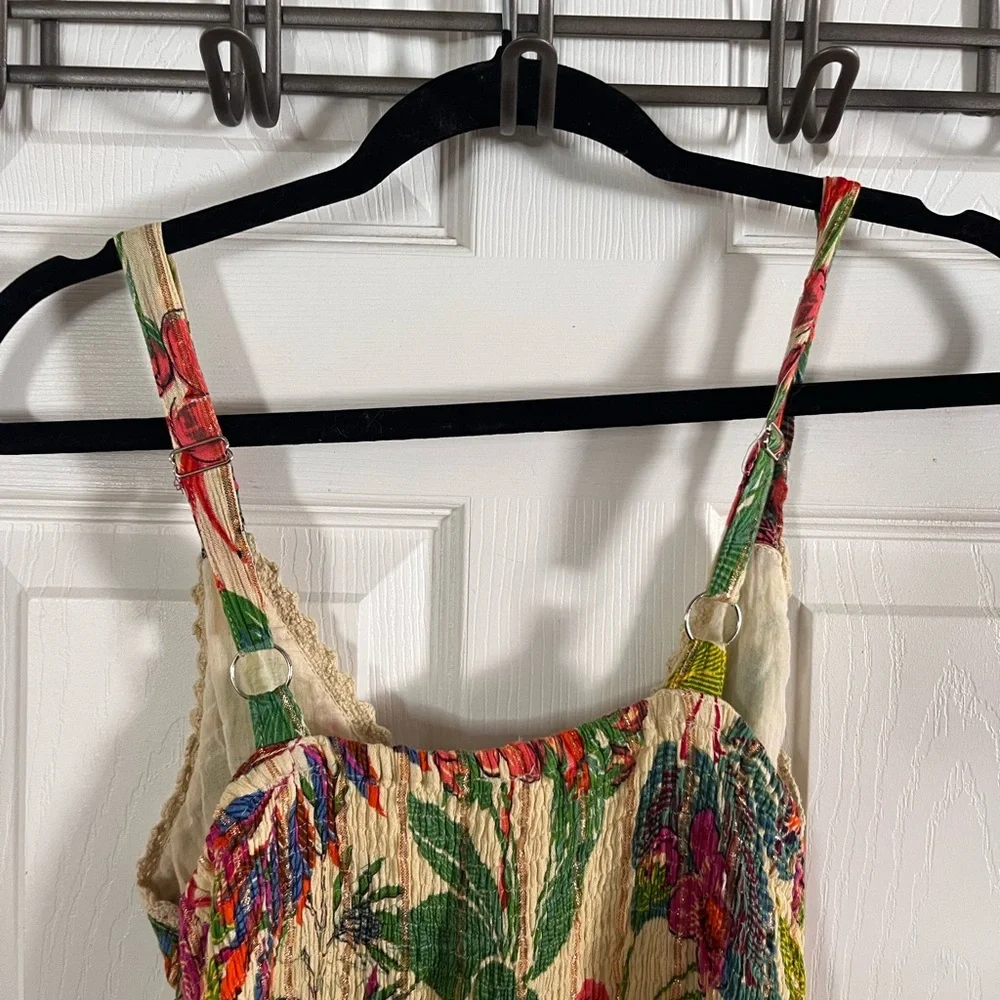 Me 2 Magic Multicolor Floral Sleevless Maxi Dress Large - Picture 5 of 5